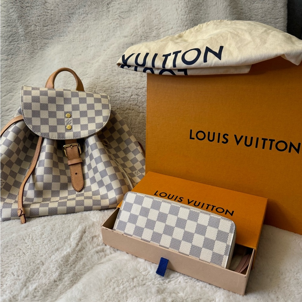 Authentic LV Backpack w/wallet